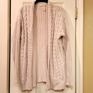 Matilda Jane Hello Lovely Oatmeal Cardigan size L